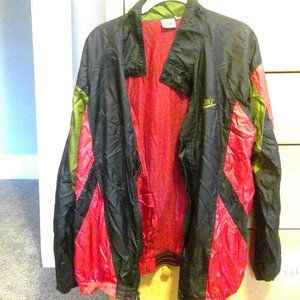 Nike Windbreaker- Red, Green, Black; Size L